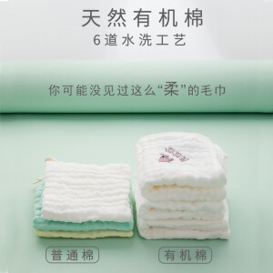 MamimamiHome婴儿用品口水巾新生儿婴儿纱布毛巾纯棉方巾刺绣宝宝护理洗脸巾儿童餐具婴儿勺子 纯棉5条卡通盒装[洗护分类刺绣]